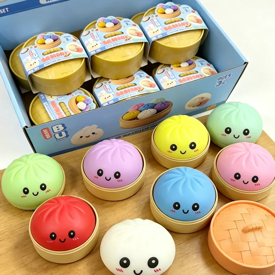 Colorful Dumpling Stress Squishies